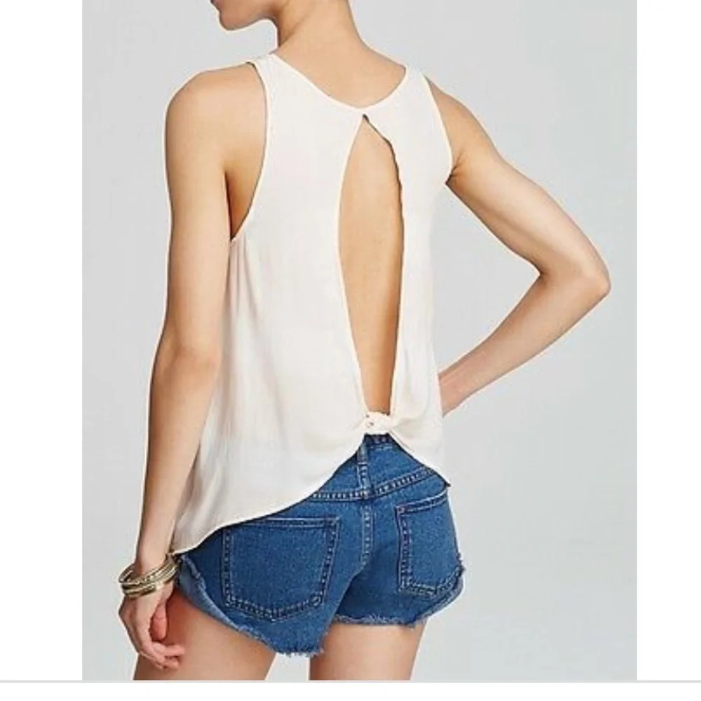 Free People Washed Away Drapy Tank Top Size Small